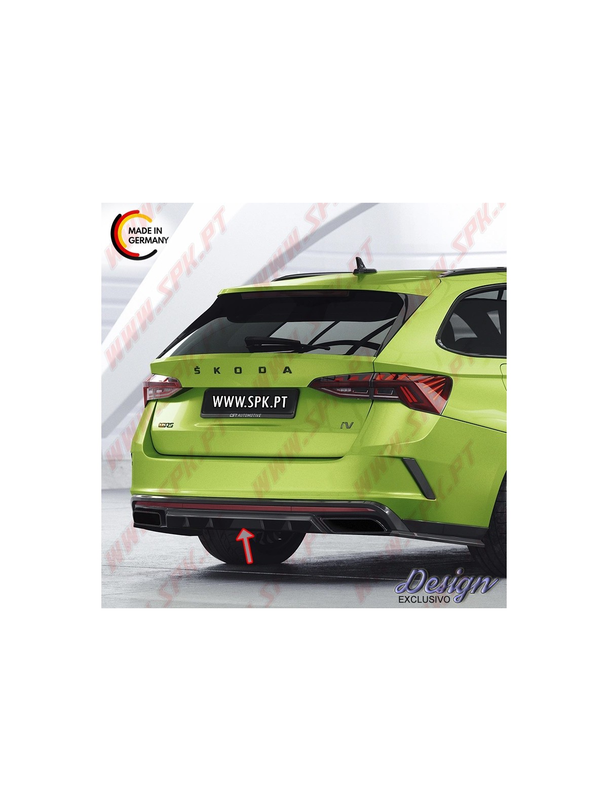Difusor Traseiro - Skoda Octavia 4 RS / RS Plus (2019-)