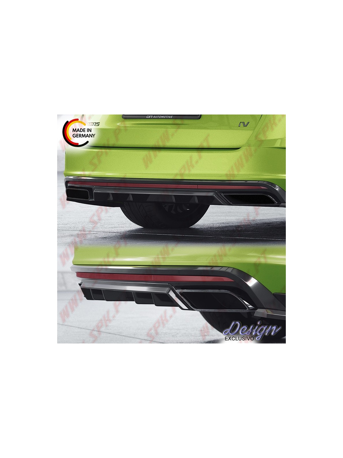 Difusor Traseiro - Skoda Octavia 4 RS / RS Plus (2019-)