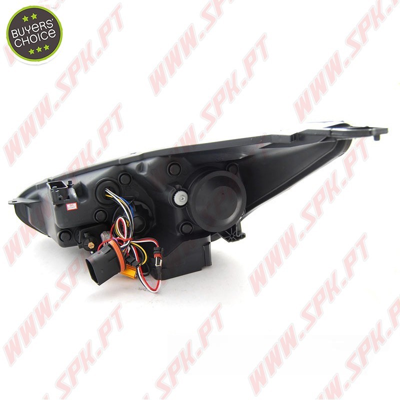 Faróis Look DRL V.2 LED Black - Ford Focus 4 (2014-2018)