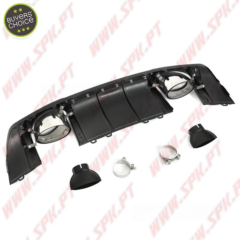 Difusor Traseiro + Ponteiras Look RS - Audi TT 8S (2014-2018)