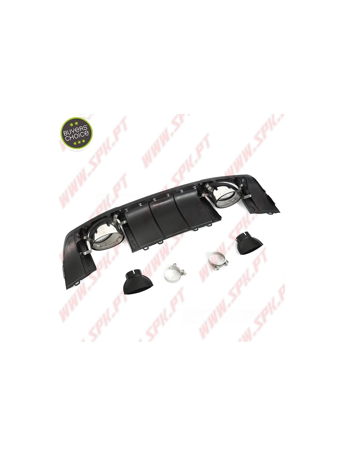 Difusor Traseiro + Ponteiras Look RS - Audi TT 8S (2014-2018)