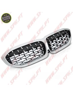 Grelhas Frontais Look Diamond Silver - BMW G20 / G21 (2018-2022)