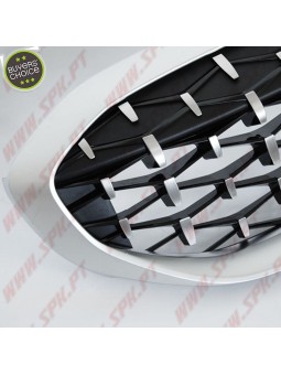 Grelhas Frontais Look Diamond Silver - BMW G20 / G21 (2018-2022)