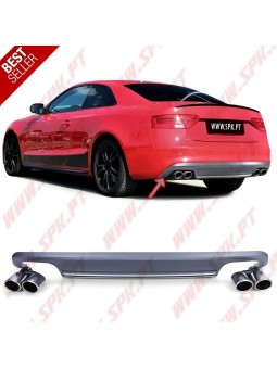 Difusor Traseiro + Ponteiras Look S5 - Audi A5 8T (2011-2016)