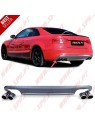 Difusor Traseiro + Ponteiras Look S5 - Audi A5 8T (2011-2016)