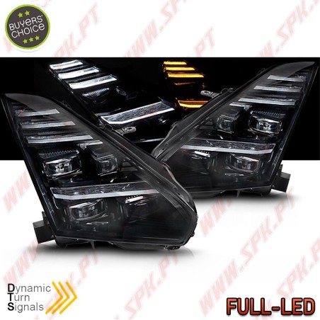 Faróis FULL-LED DRL Dynamic / Black - Nissan GTR R35 (2008-2023)
