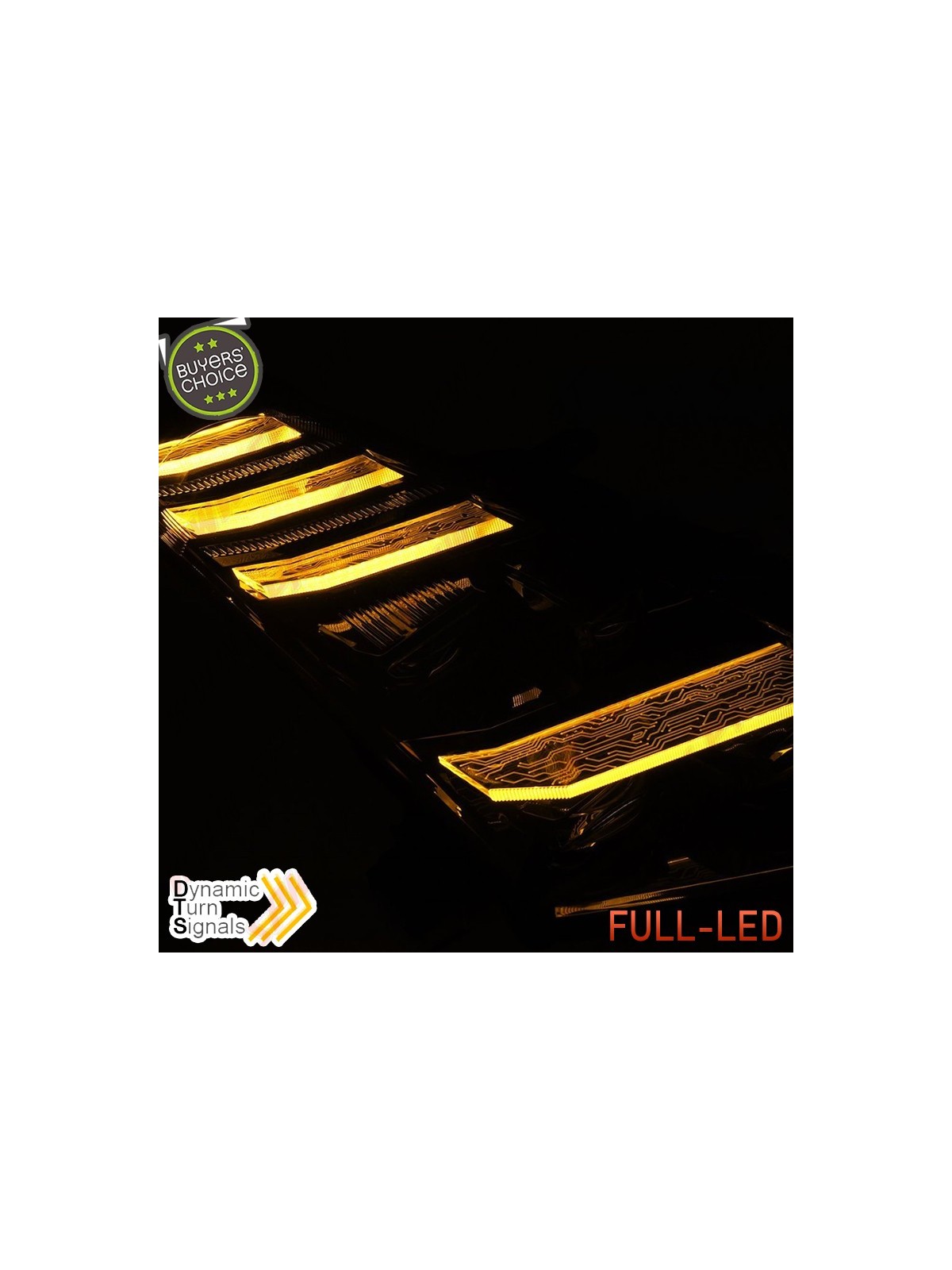 Faróis FULL-LED DRL Dynamic / Black - Nissan GTR (2008-2023)