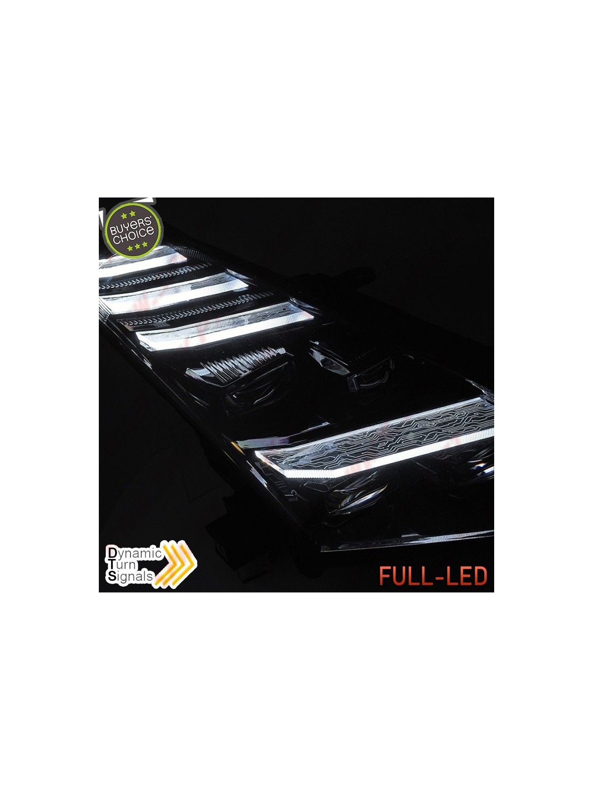 Faróis FULL-LED DRL Dynamic / Black - Nissan GTR (2008-2023)