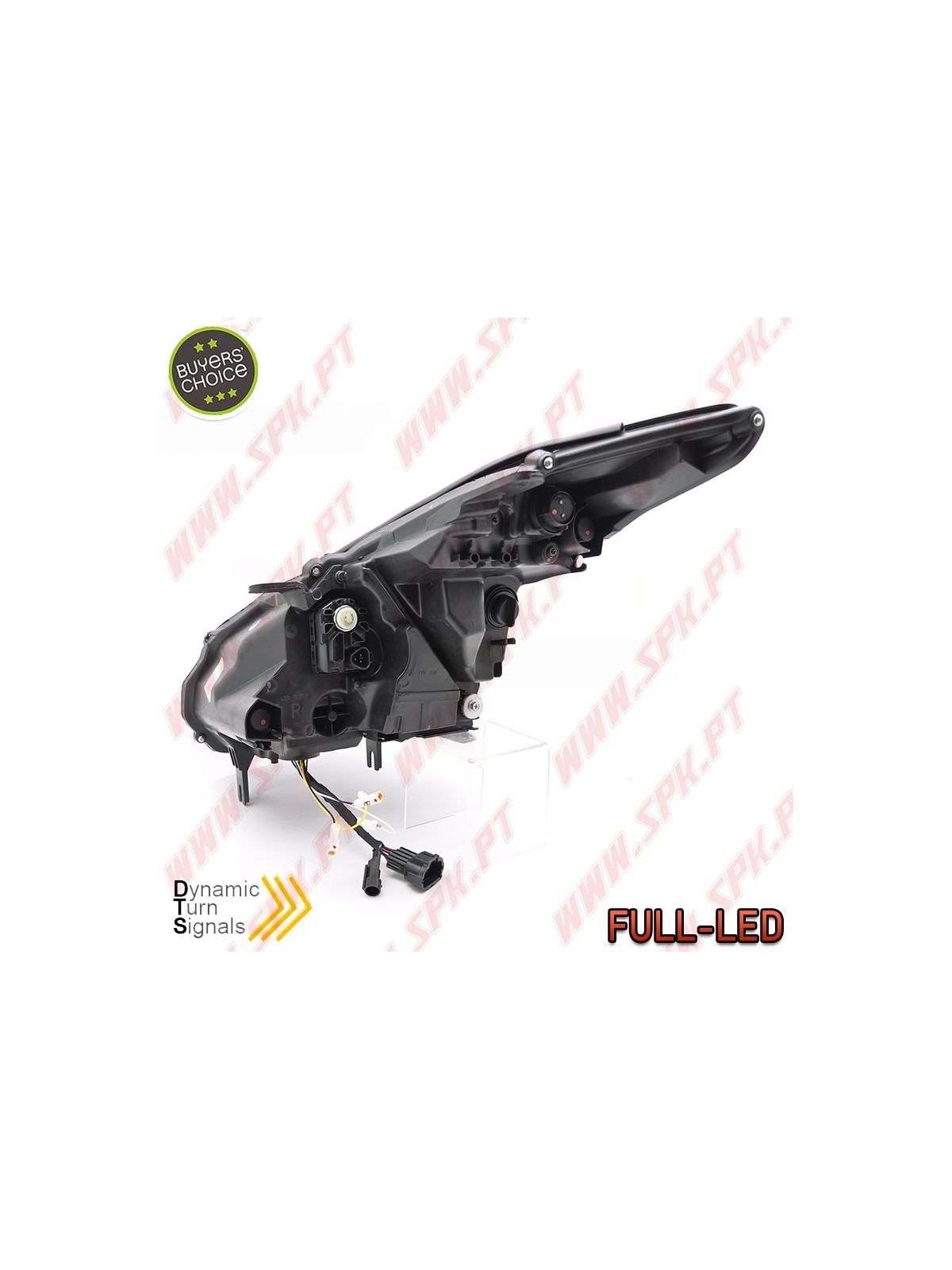 Faróis FULL-LED DRL Dynamic / Black - Nissan GTR (2008-2023)