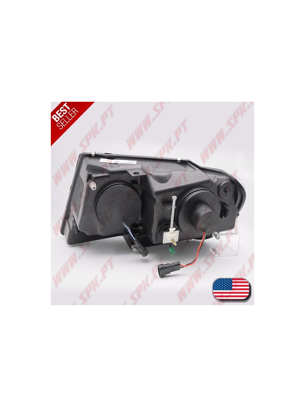 Faróis Tube-Light / Black - Jeep Grand Cherokee WJ (1999-2005)