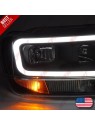 Faróis Tube-Light / Black - Jeep Grand Cherokee WJ (1999-2005)