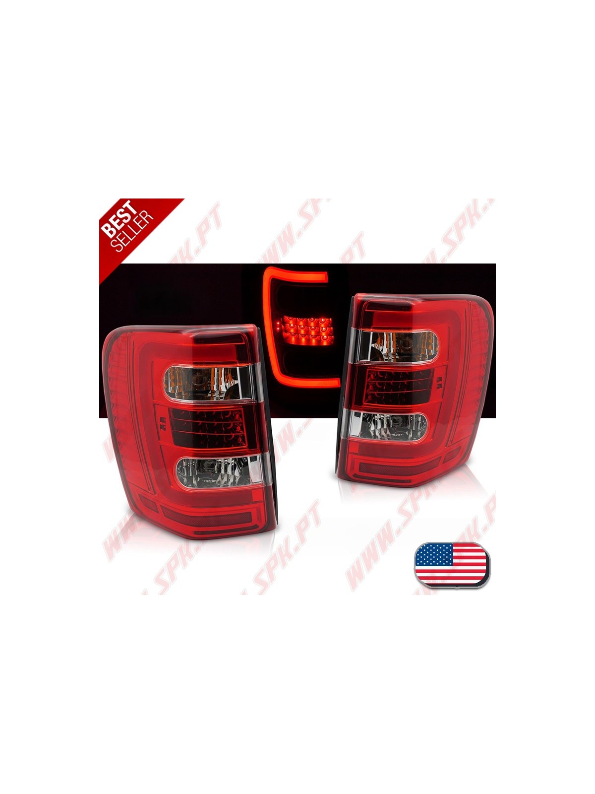 Farolins LED-BAR Red - Jeep Grand Cherokee WJ (1999-2005)