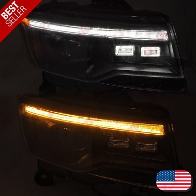 Faróis Tube-Light / Black - Jeep Grand Cherokee WK2 (2014-2021)