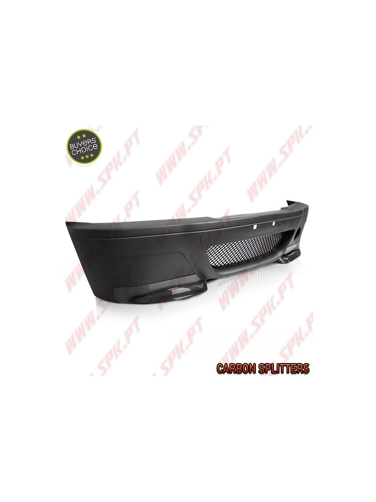 Para-Choques Look CSL C/Splitters Carbono - BMW E46 Sedan / Touring (1998-2005)