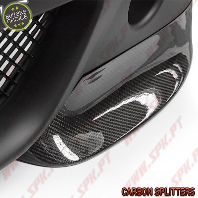 Para-Choques Look CSL C/Splitters Carbono - BMW E46 Sedan / Touring (1998-2005)