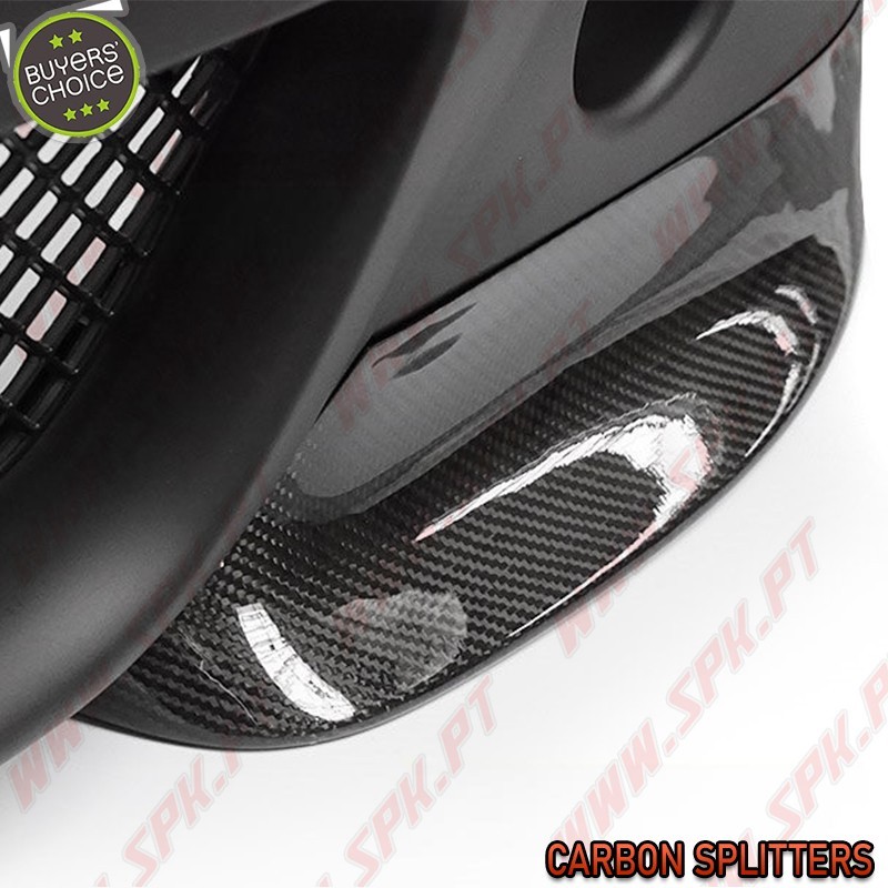 Para-Choques Look CSL C/Splitters Carbono - BMW E46 Sedan / Touring (1998-2005)