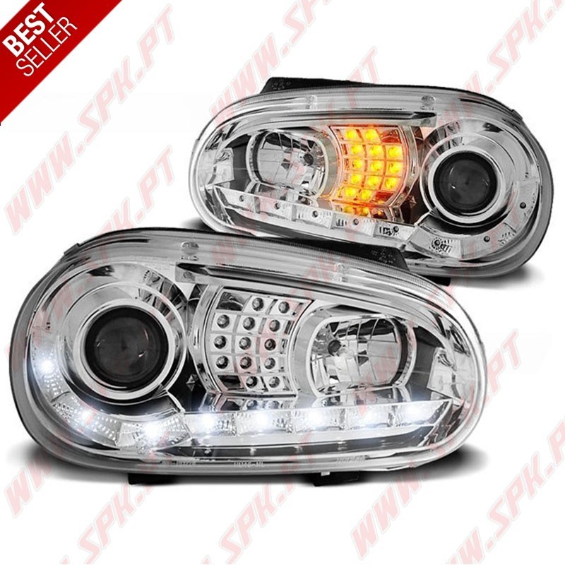 Faróis Daylight / Chrome - VW Golf 4 (1997-2003)