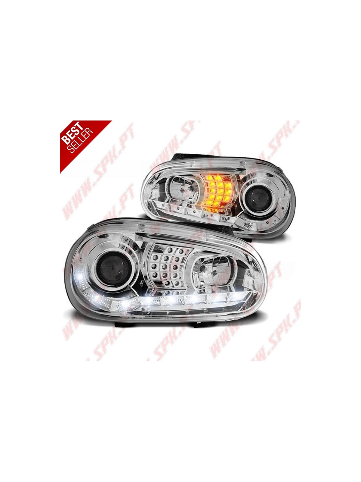 Faróis Daylight / Chrome - VW Golf 4 (1997-2003)