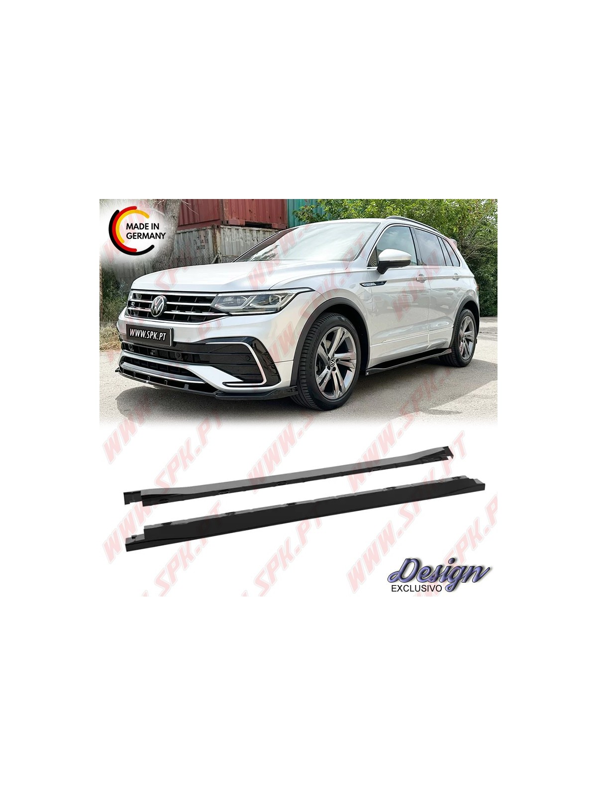 Extensão de Embaladeiras - VW Tiguan R / R-Line Mk2 Facelift (2020-2024)
