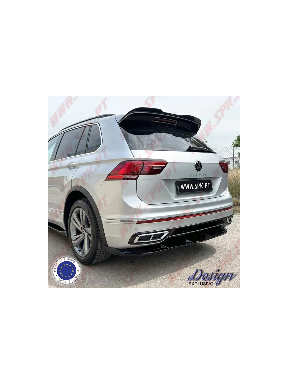 Difusor Traseiro - VW Tiguan R-Line Mk2 Facelift (2020-2024)