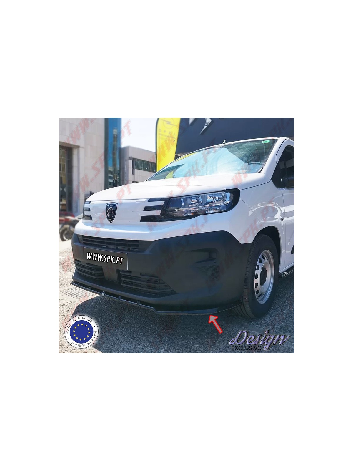 Lip Spoiler Frontal - Citroen Berlingo L2 Mk3 Facelift / Peugeot Partner L2 Mk3 Facelift (2023-)