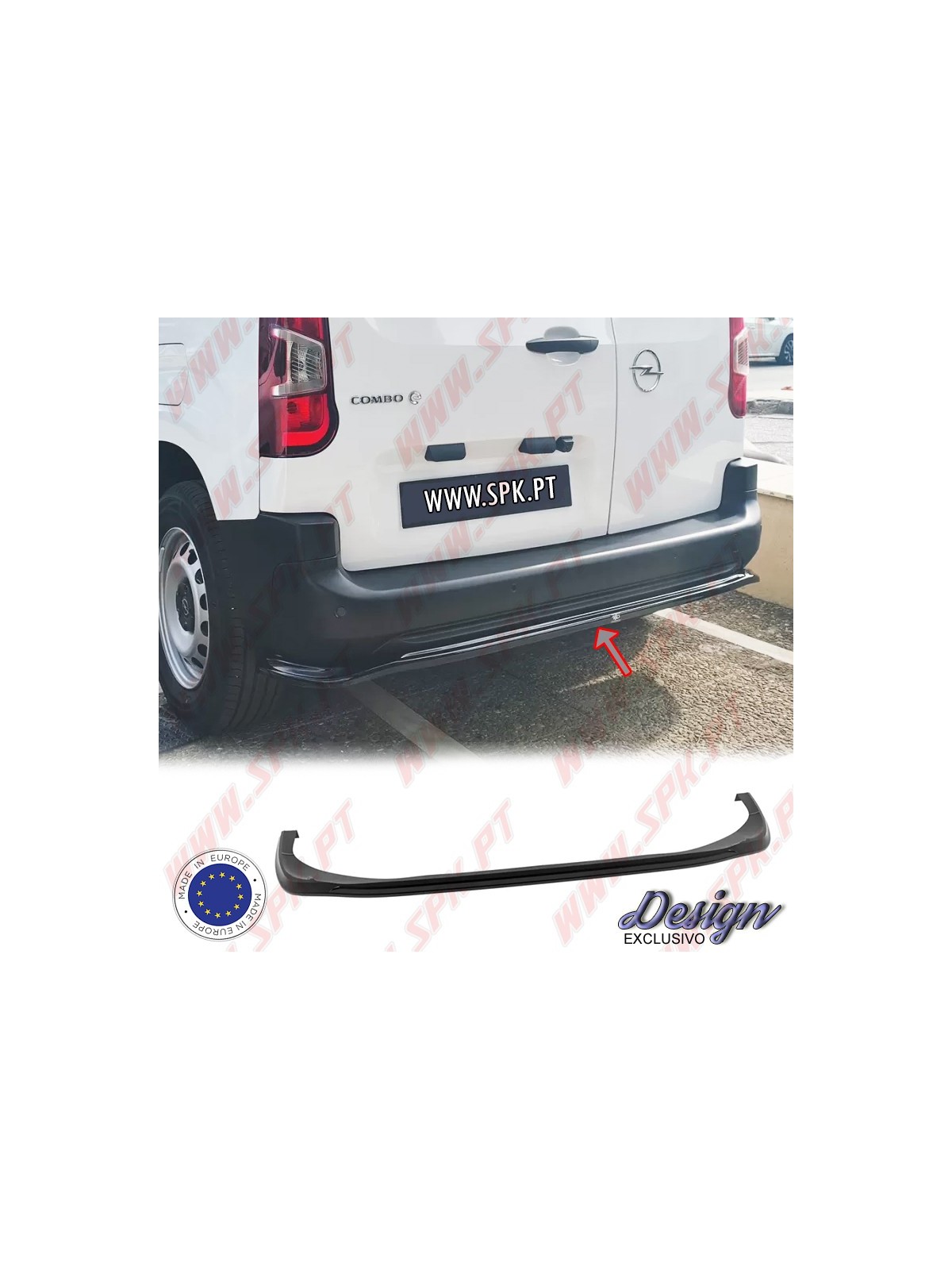 Difusor Traseiro - Citroen Berlingo L1 Mk3 / Peugeot Partner L1 Mk3 (2018-)