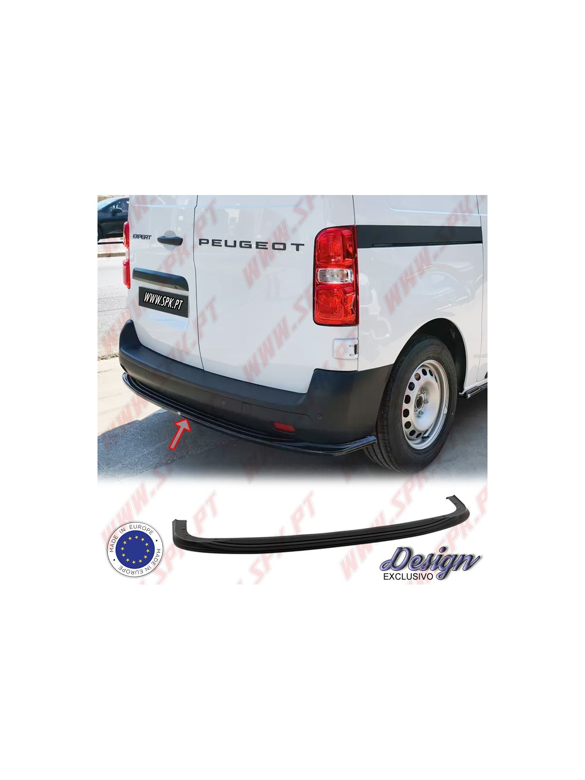 Difusor Traseiro - Peugeot Expert L2 Mk3 / Fiat Scudo L2 Mk3 / Citroen Jumpy L2 Mk3 (2016-)