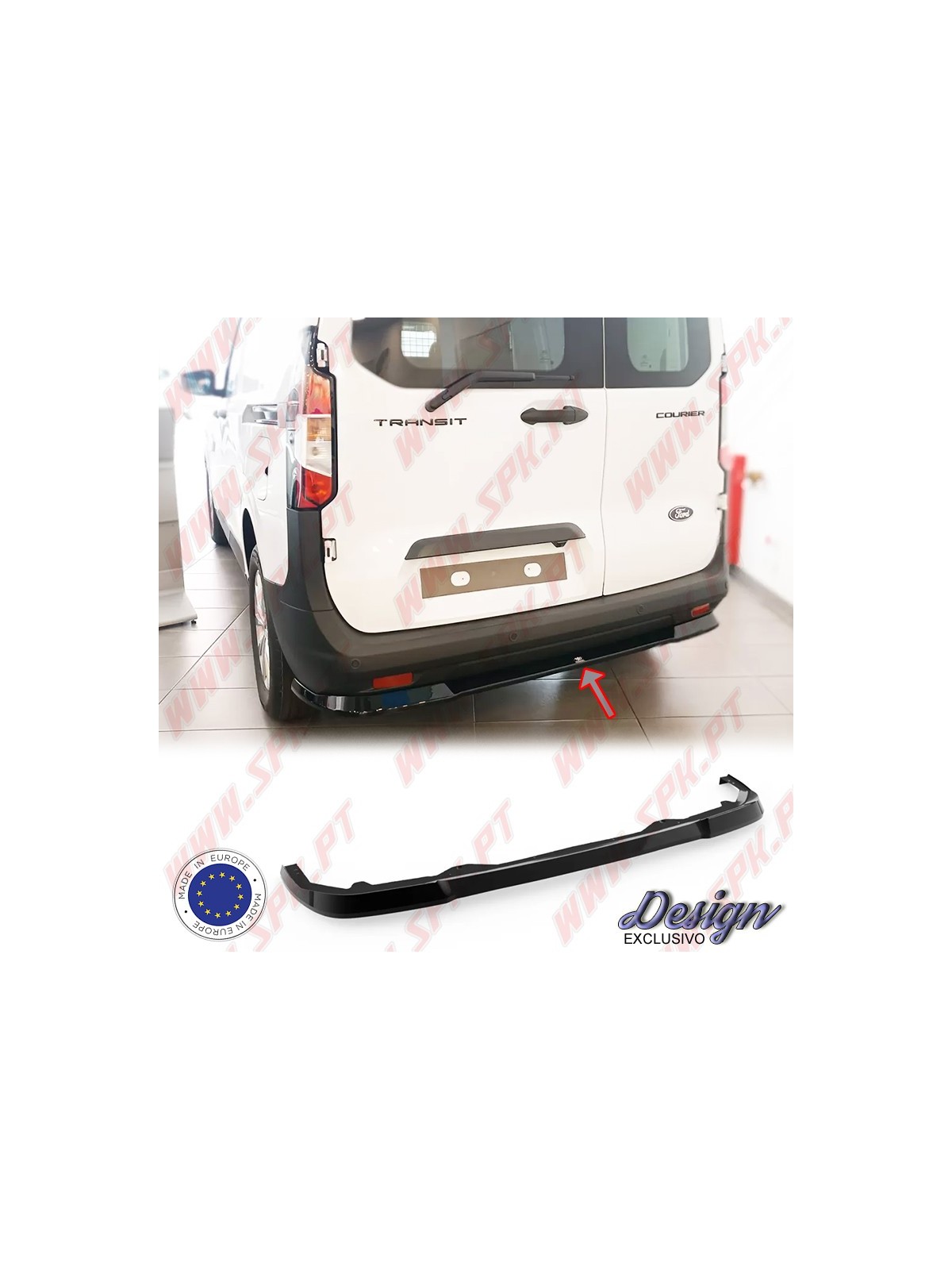 Difusor Traseiro - Ford Transit Courier Mk2 (2023-)