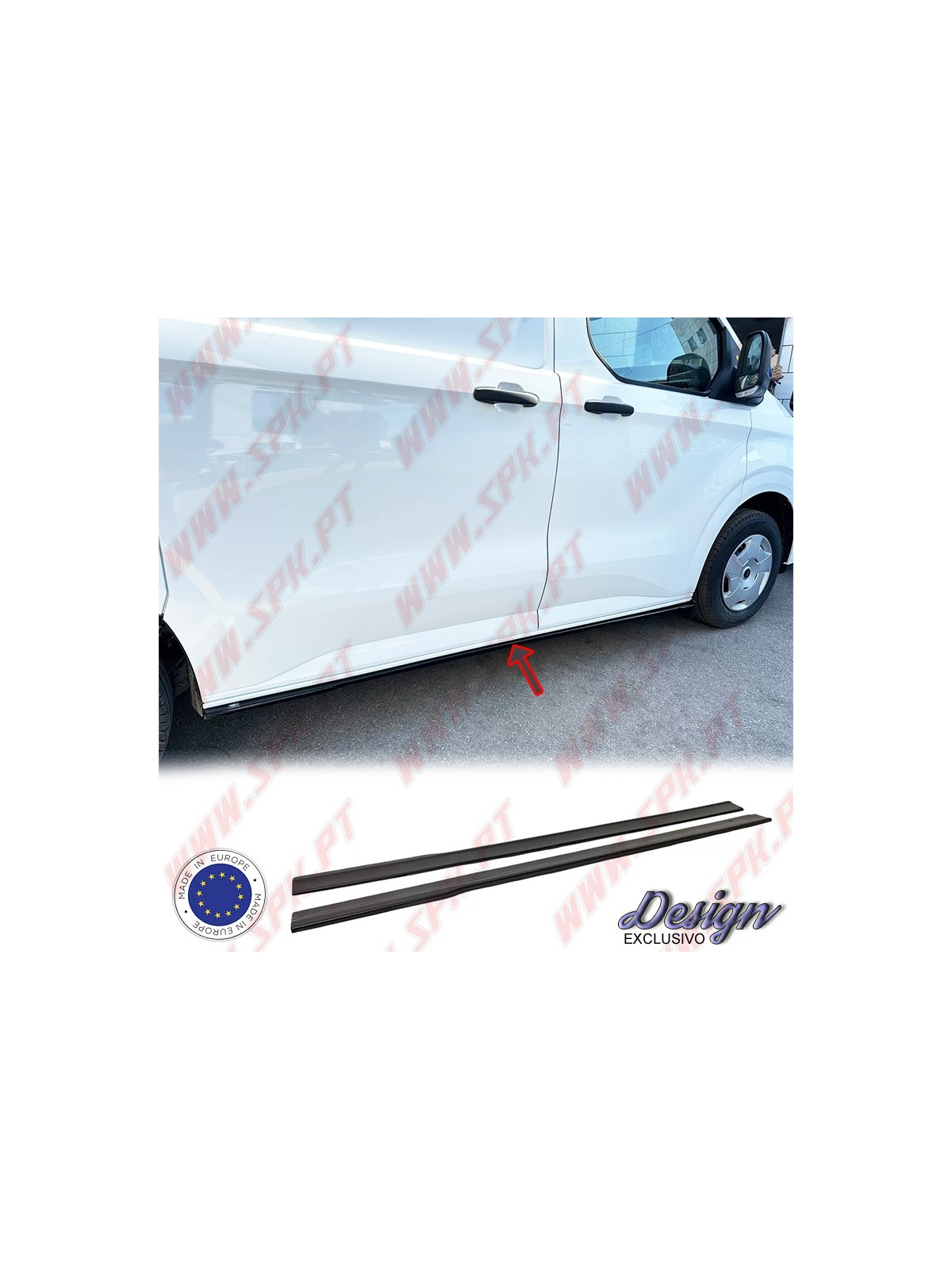 Extensão de Embaladeiras - Ford Transit Custom Mk2 L1 / Volkswagen T7 (2023-)