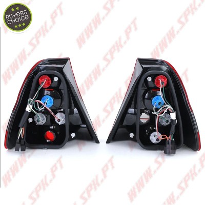 Farolins Look Cristal Red+Smoke - BMW E46 Compact (2001-2004)