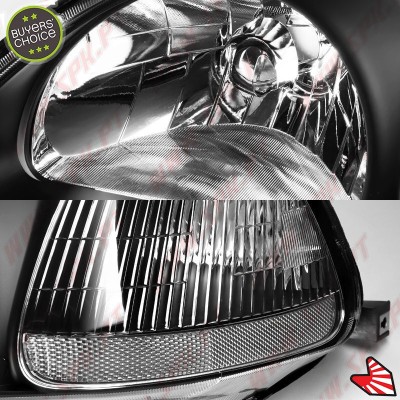 Faróis Look JDM Black  - Honda Civic Pré-Facelift (1996-1998)