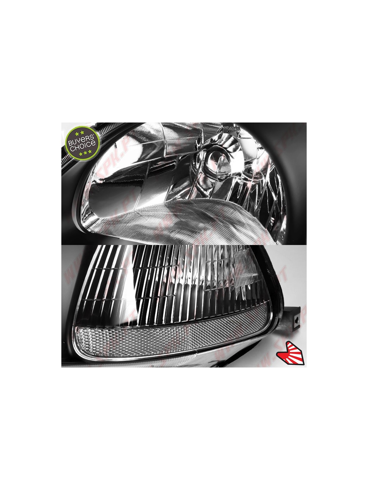 Faróis Look JDM Black  - Honda Civic Pré-Facelift (1996-1998)