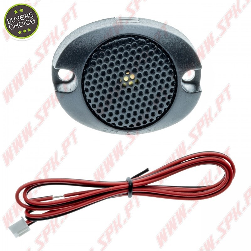 Kit 4 Sensores de Parqueamento Traseiros 22mm - Branco - C/Aviso Sonoro