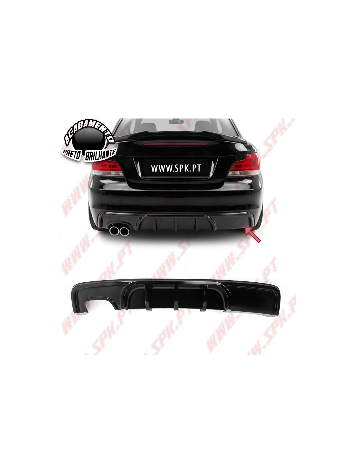 Difusor Traseiro - BMW E82 / E88 (2007-2013)