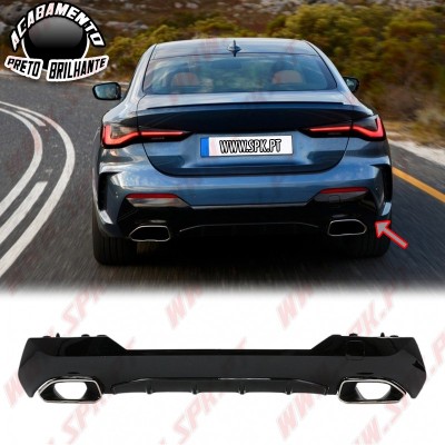 Difusor Traseiro + Ponteiras Look M440i - BMW G22 / G23 (2020-)