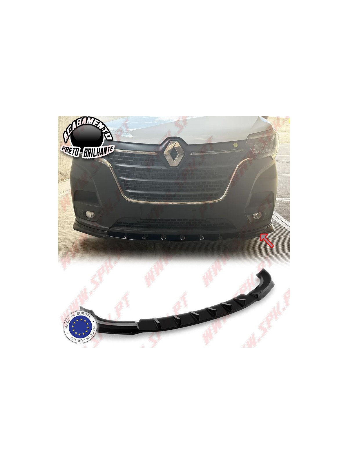 Lip Spoiler Frontal - Renault Master MK3 Facelift (2019-2024)