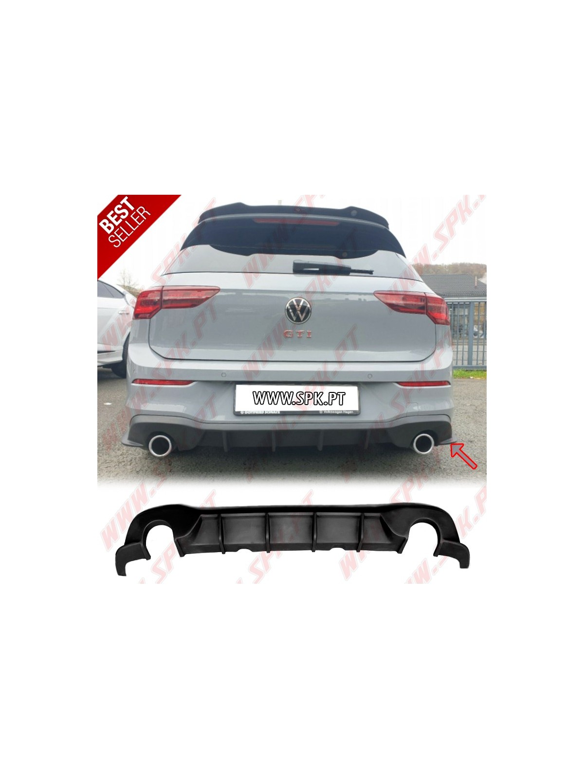 Difusor Traseiro - VW Golf 8 GTI (2020-)