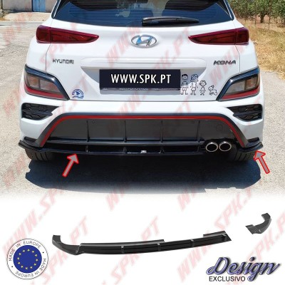 Difusor Traseiro - Hyundai Kauai N-Line MK1 Facelift (2020-2023)