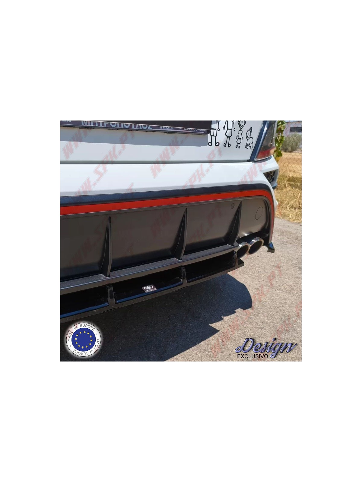 Difusor Traseiro - Hyundai Kauai N-Line MK1 Facelift (2020-2023)