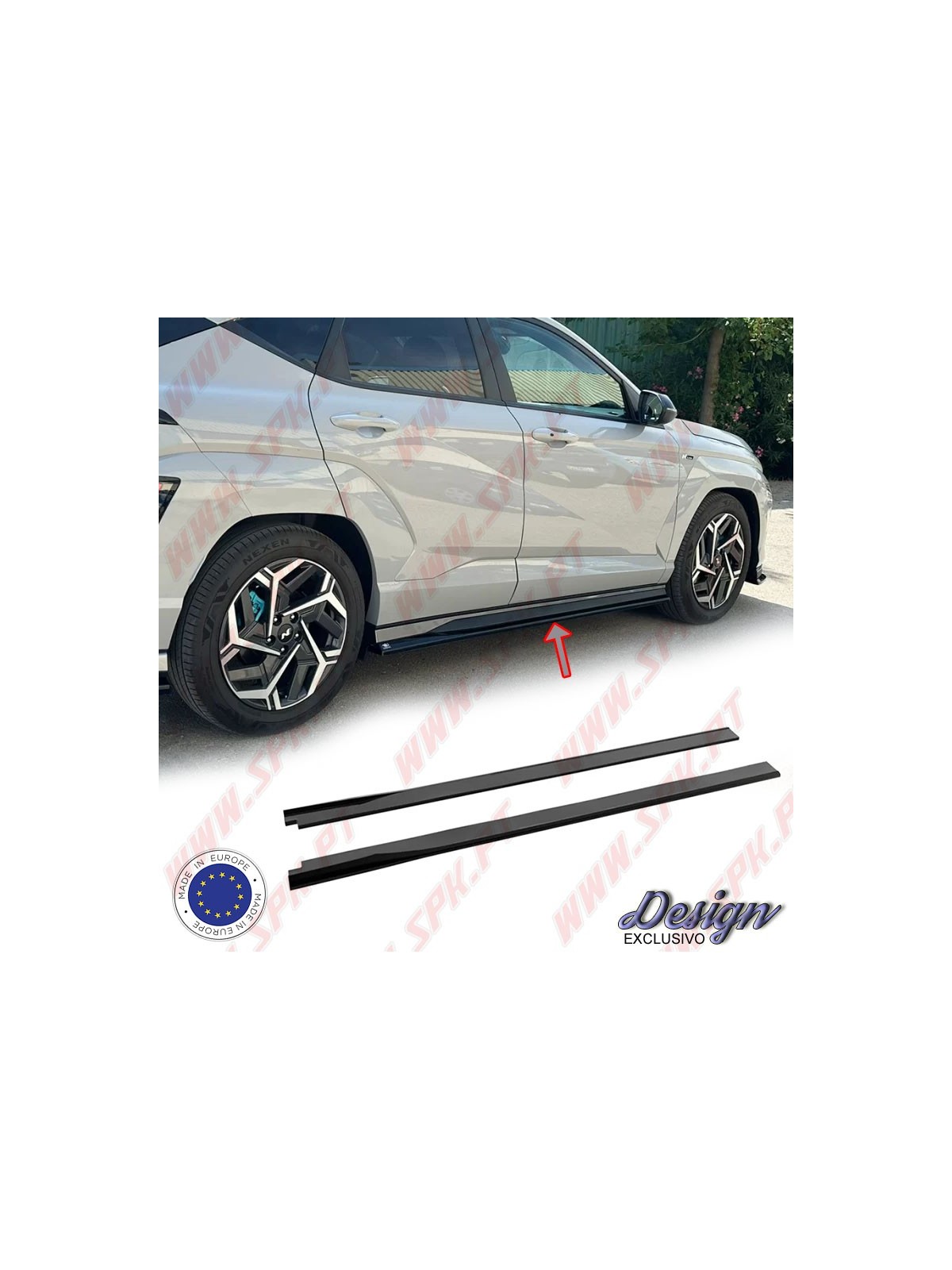 Extensão de Embaladeiras - Hyundai Kauai N-Line MK2 (2023-)