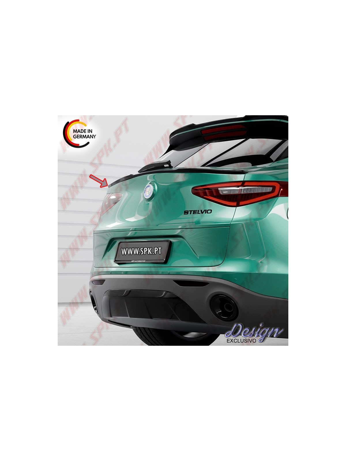 Aileron Traseiro Inferior - Alfa Romeo Stelvio (2017-)