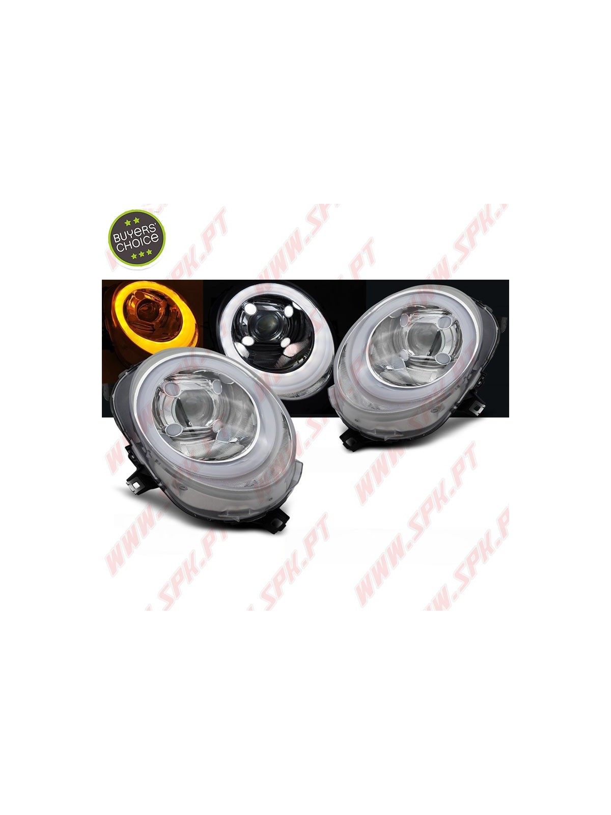 Faróis LED DRL / Chrome - Mini F55 / F56 / F57 (2014-2017)