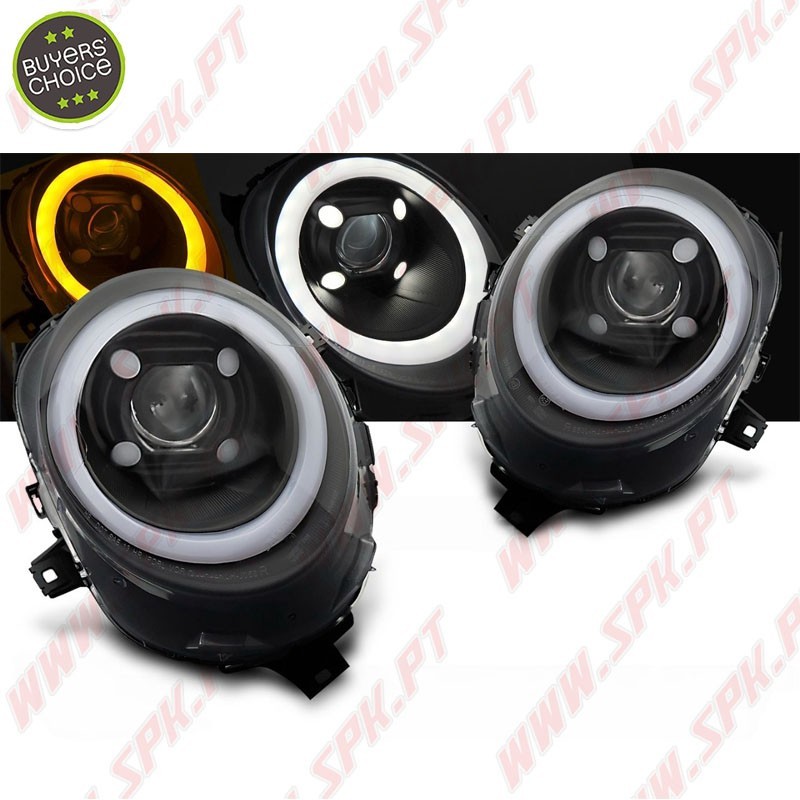 Faróis LED DRL / Black - Mini F55 / F56 / F57 (2014-2017)