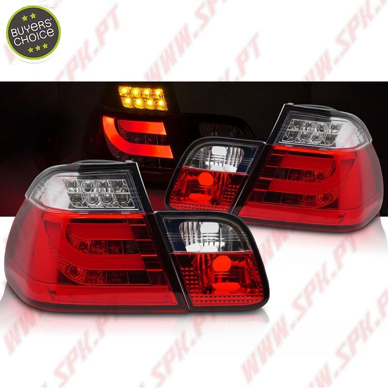 Farolins LED-BAR Red+Clear - BMW E46 Sedan (1998-2005)