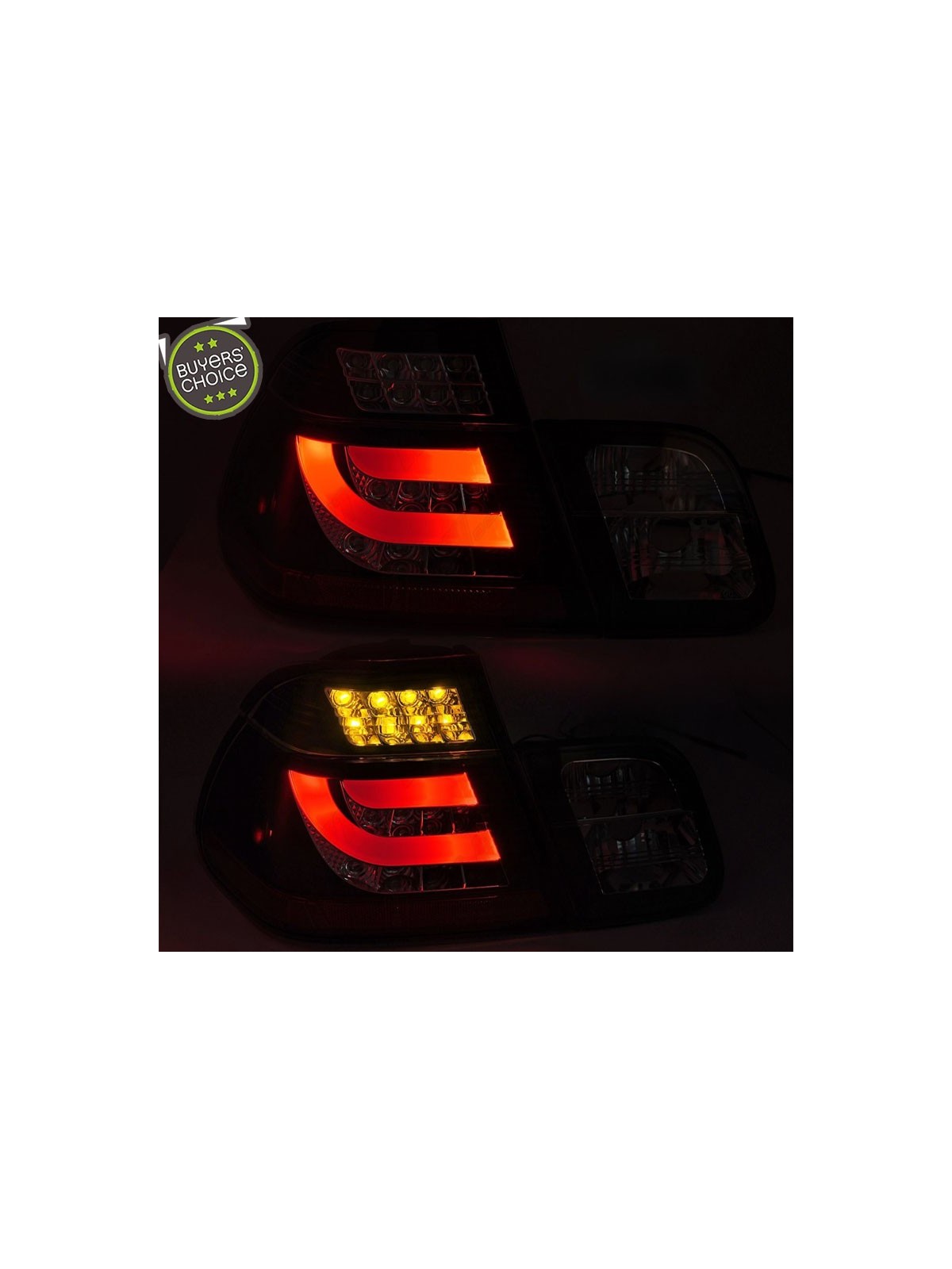 Farolins LED-BAR Chrome Smoke - BMW E46 Sedan (1998-2005)