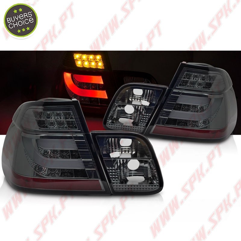 Farolins LED-BAR Chrome Smoke - BMW E46 Sedan (1998-2005)