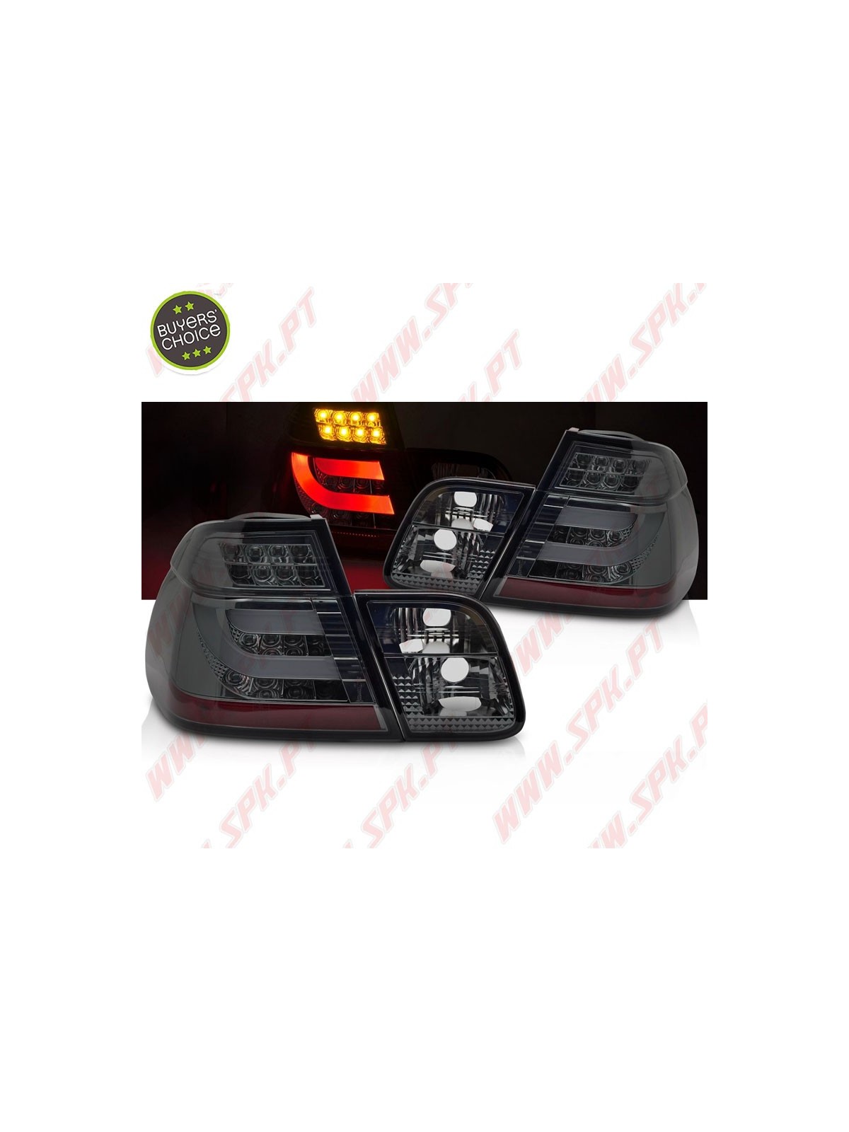 Farolins LED-BAR Chrome Smoke - BMW E46 Sedan (1998-2005)