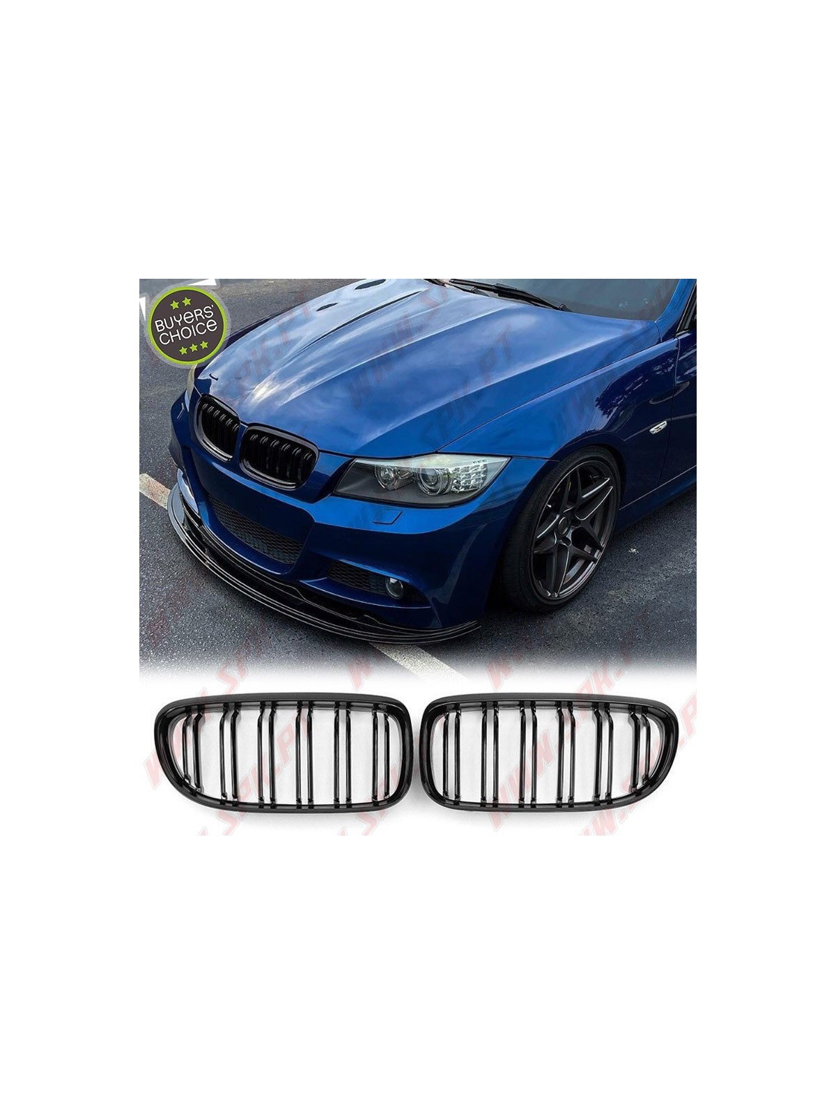 Grelhas Frontais Look M-Performance - BMW E90 / E91 LCI (2008-2011)