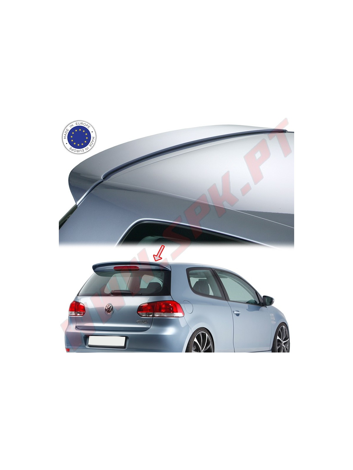 Aileron Traseiro VW Golf 6 (2008-2012) Aileron Traseiro VW Golf 6 (2008-2012)