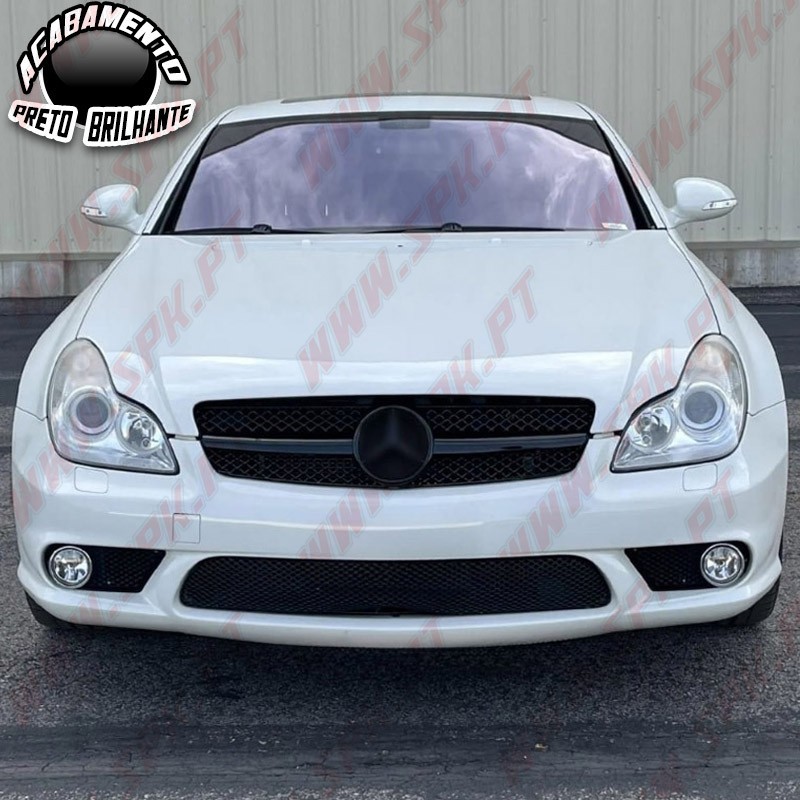 Grelha Frontal Look AMG Black Gloss - Mercedes CLS W219 (2004-2008)